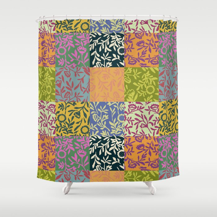 Full color patch Shower Curtain Gallery Image 1