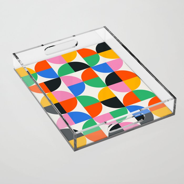 BAUHAUS PATTERN STUDY 02 Acrylic Tray Gallery Image 1