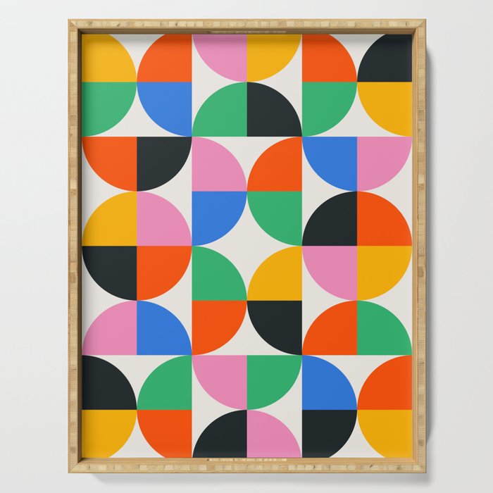 BAUHAUS PATTERN STUDY 02 Serving Tray Gallery Image 1