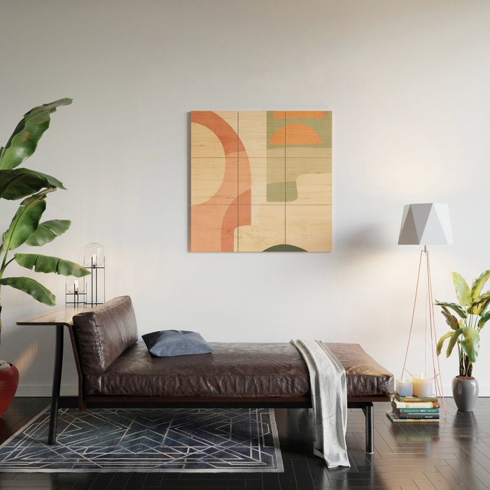 Abstract Art / Shapes 44 Wood Wall Art Gallery Image 2