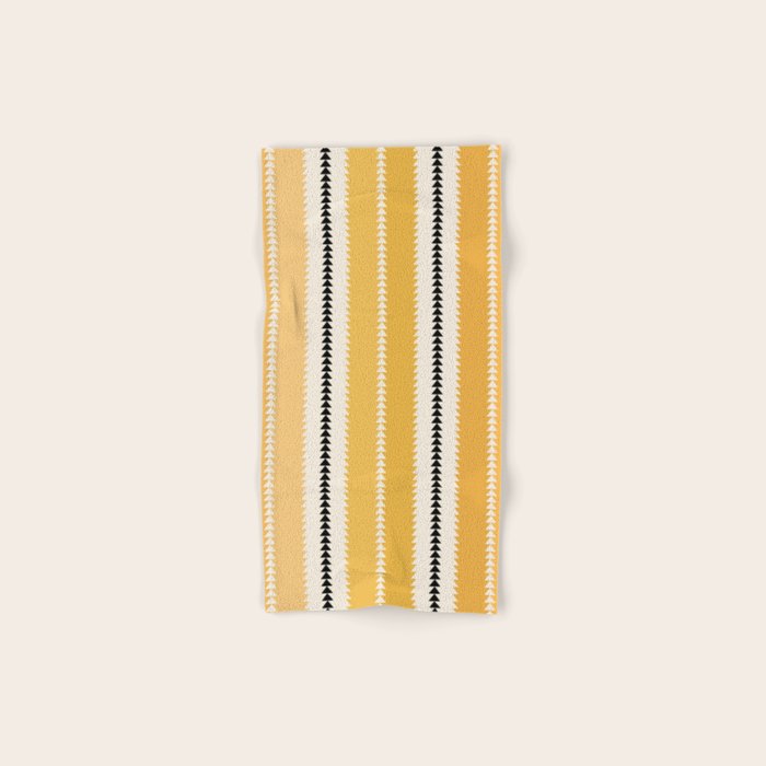 Western Stripes V Golden Yellow Bath Towel Gallery Image 1