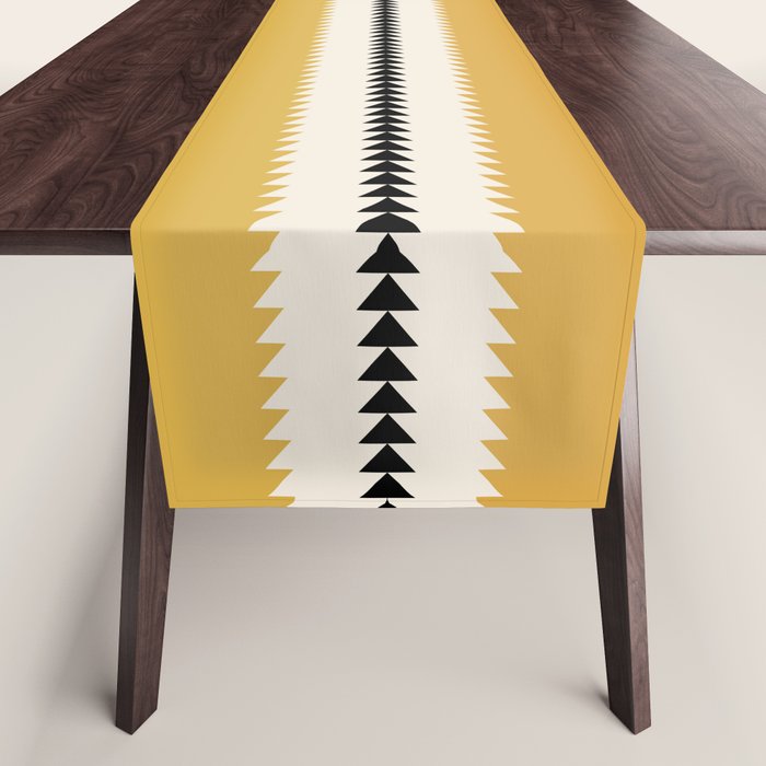 Western Stripes V Golden Yellow Table Runner Gallery Image 1