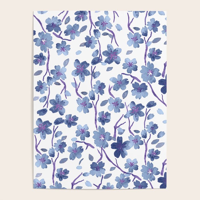 Blue Flowers 4 Poster Gallery Image 4