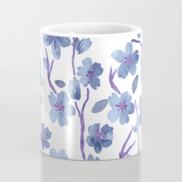 Blue Flowers 4 Coffee Mug Gallery Image 4