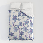 Blue Flowers 4 Duvet Cover Gallery Image 6