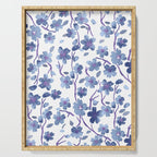 Blue Flowers 4 Serving Tray Gallery Image 1