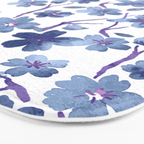 Blue Flowers 4 Bath Mat Gallery Image 3