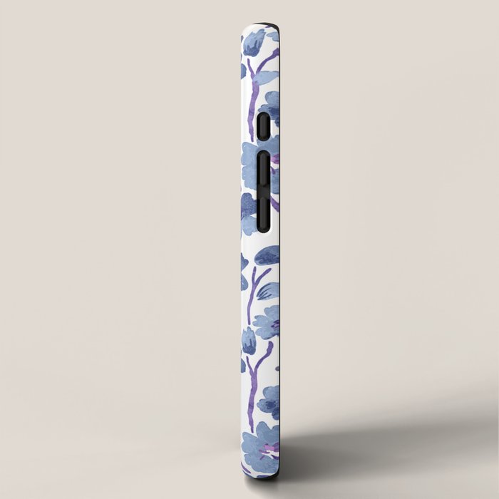 Blue Flowers 4 iPhone Case Gallery Image 2