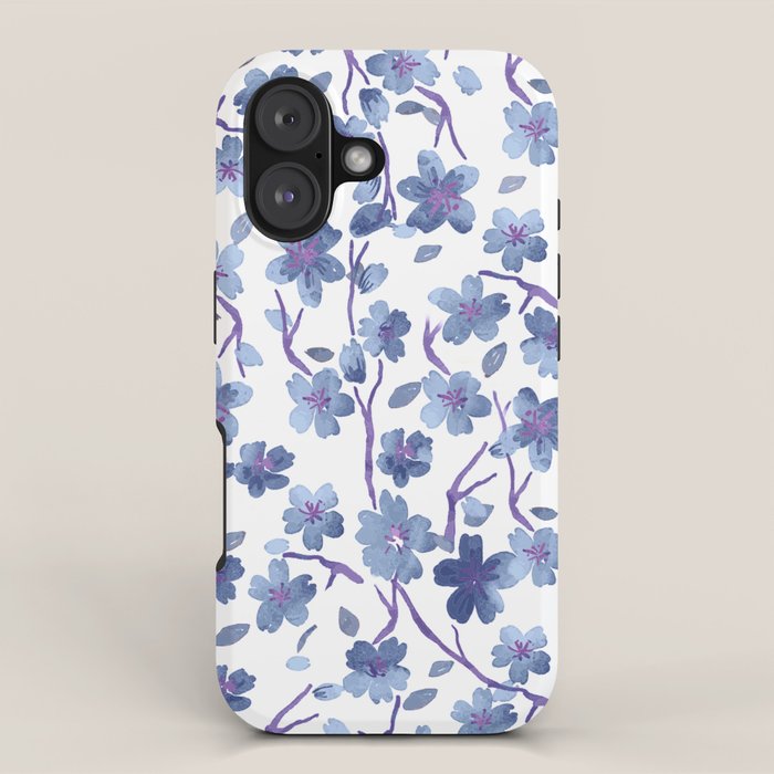 Blue Flowers 4 iPhone Case Gallery Image 1