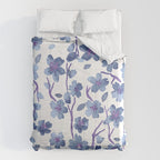 Blue Flowers 4 Comforter Gallery Image 6