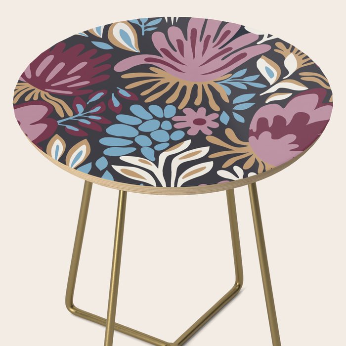 Dark Lush Floral Escape Side Table Gallery Image 2