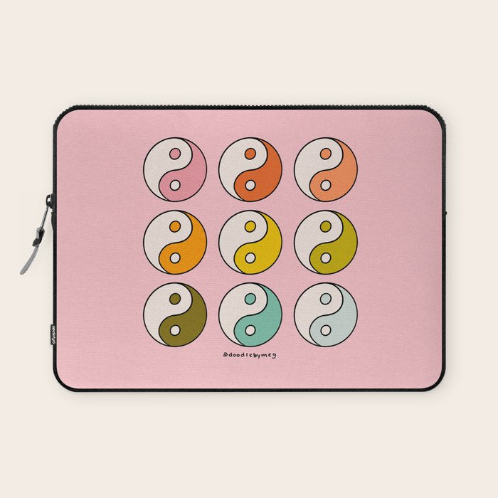 Rainbow Yin Yang Laptop Sleeve Gallery Image 1