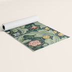 William Morris Leicester Herbaceous Italian Laurel Acanthus Textile Colorful Floral Pattern Yoga Mat Gallery Image 2