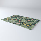 William Morris Leicester Herbaceous Italian Laurel Acanthus Textile Colorful Floral Pattern Rug Gallery Image 3