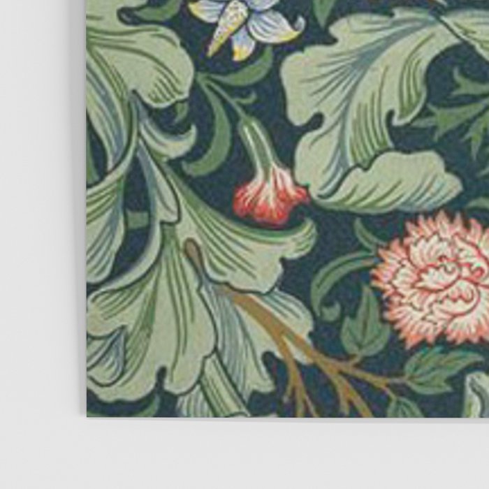 William Morris Leicester Herbaceous Italian Laurel Acanthus Textile Colorful Floral Pattern Poster Gallery Image 3
