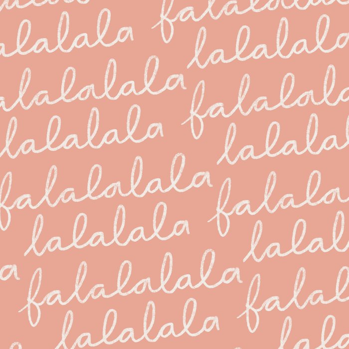 Fa La La Peach Pink Coffee Mug Gallery Image 2