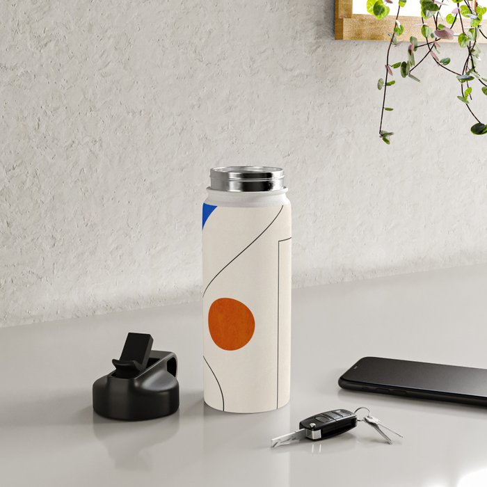 Minimal Geometric Shapes 65 Water Bottle Gallery Image 4