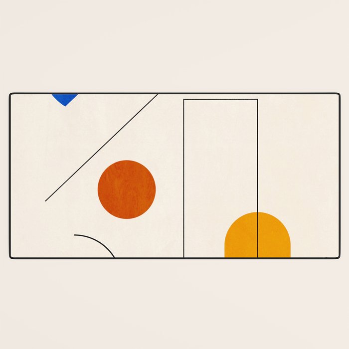 Minimal Geometric Shapes 65 Desk Mat Gallery Image 3