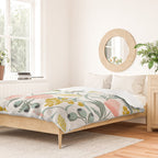 Flora Australis White Duvet Cover Gallery Image 2