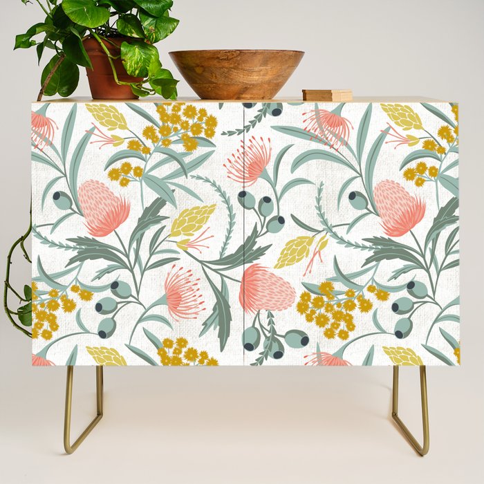 Flora Australis White Credenza Gallery Image 1