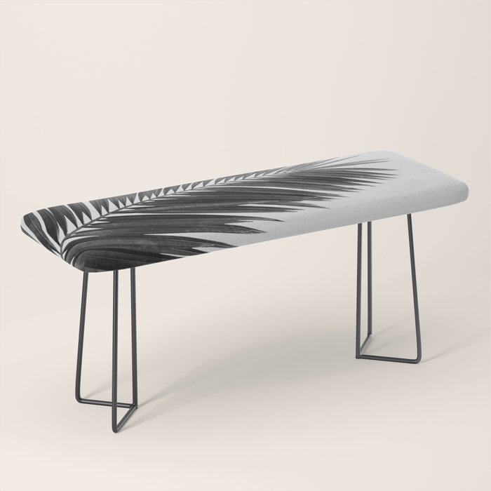 Palm Leaf Black & White I Bench Gallery Image 1