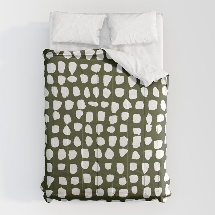 Dots (Olive) Comforter Gallery Image 1
