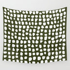 Dots (Olive) Wall Tapestry Gallery Image 4