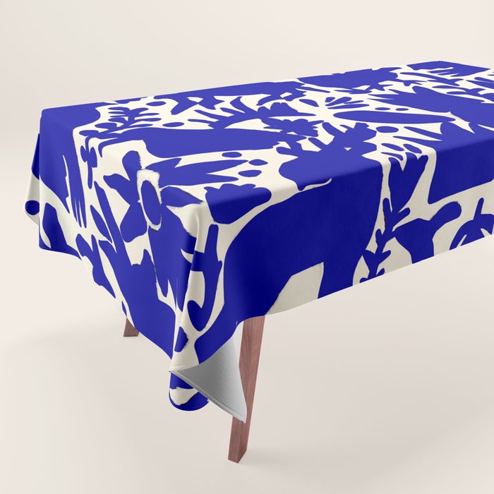 Blue Otomi  Tablecloth Gallery Image 1