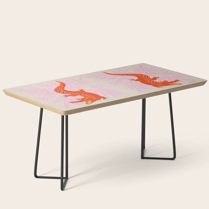 Crocodile - Orange & Pink Coffee Table Gallery Image 1