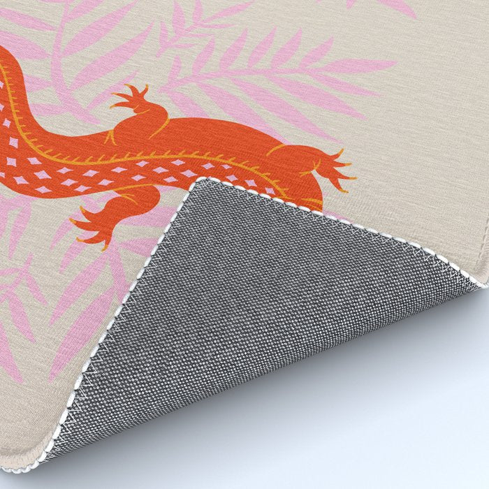 Crocodile - Orange & Pink Rug Gallery Image 4