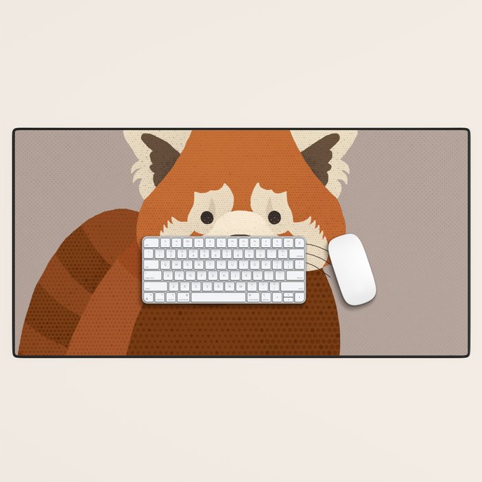 Whimsy Red Panda Desk Mat Gallery Image 1