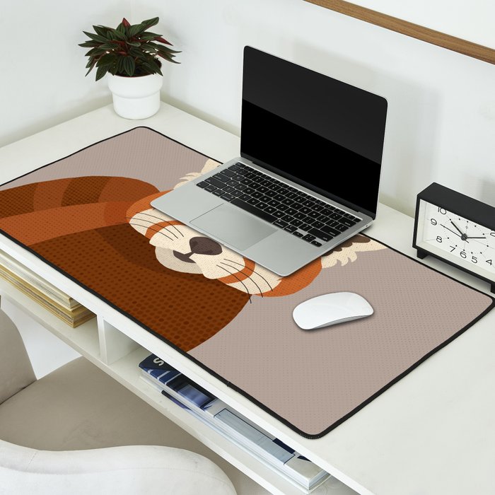 Whimsy Red Panda Desk Mat Gallery Image 2