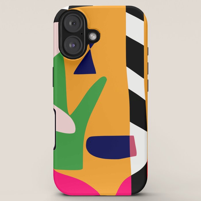 Bold and vibrant abstract shapes iPhone Case Gallery Image 5