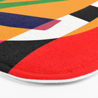 Bold and vibrant abstract shapes Bath Mat Gallery Image 3
