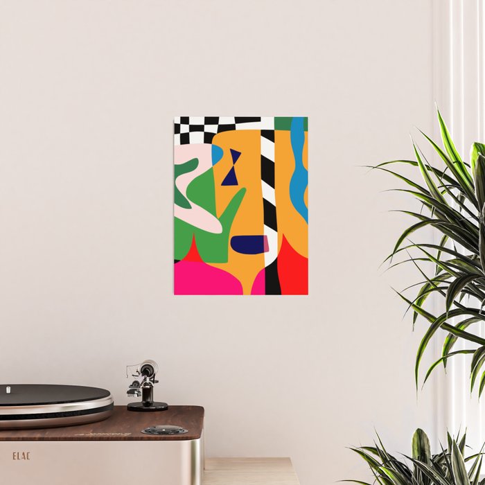 Bold and vibrant abstract shapes Poster Gallery Image 2