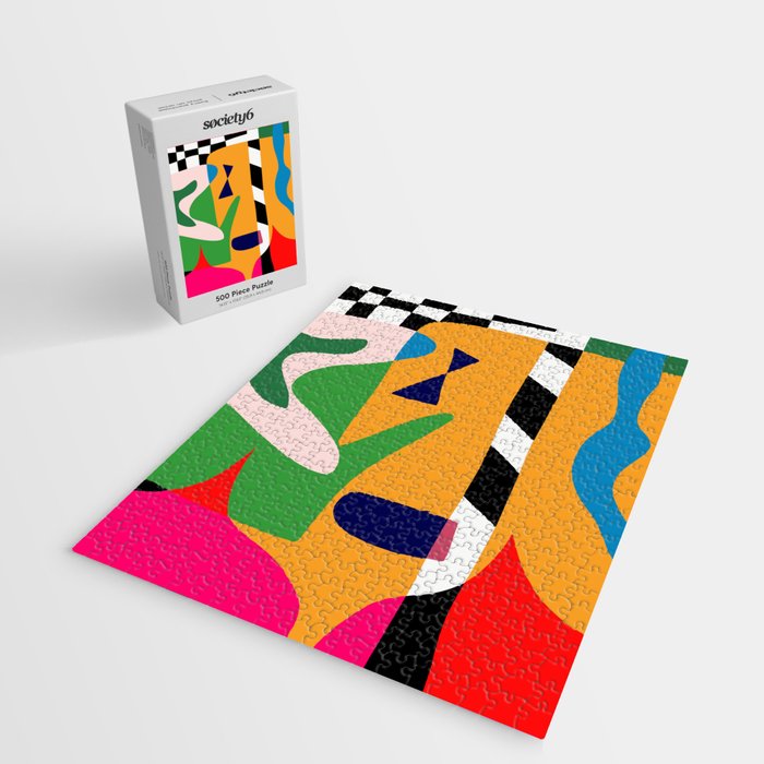Bold and vibrant abstract shapes Jigsaw Puzzle Gallery Image 2