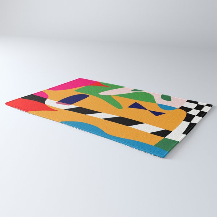 Bold and vibrant abstract shapes Rug Gallery Image 3