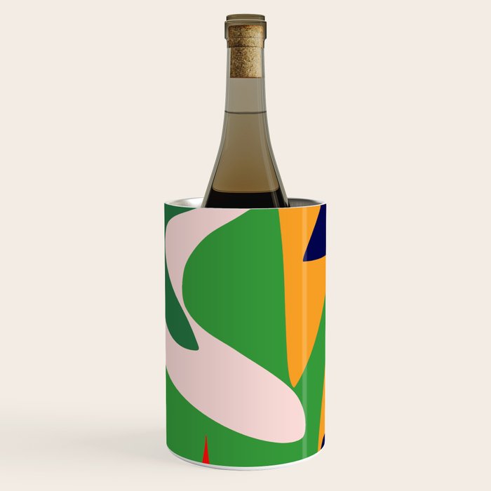 Bold and vibrant abstract shapes Wine Chiller Gallery Image 2