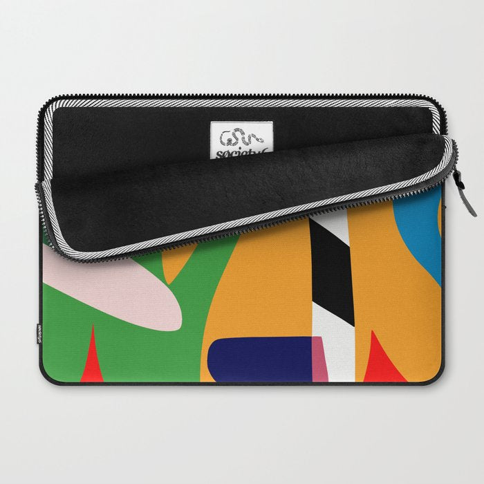 Bold and vibrant abstract shapes Laptop Sleeve Gallery Image 2