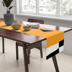 Bold and vibrant abstract shapes Table Runner Gallery Image 2