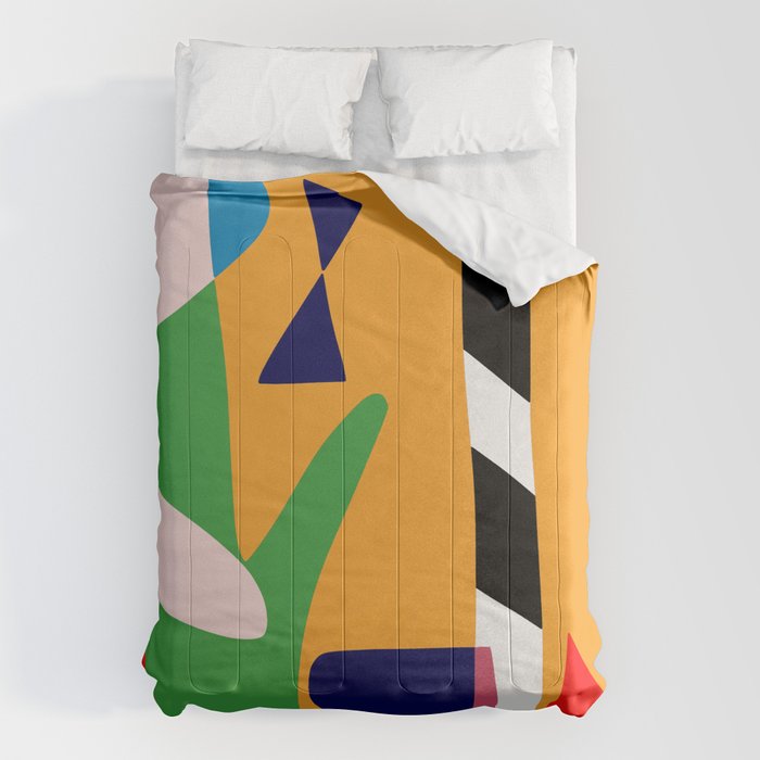 Bold and vibrant abstract shapes Comforter Gallery Image 6