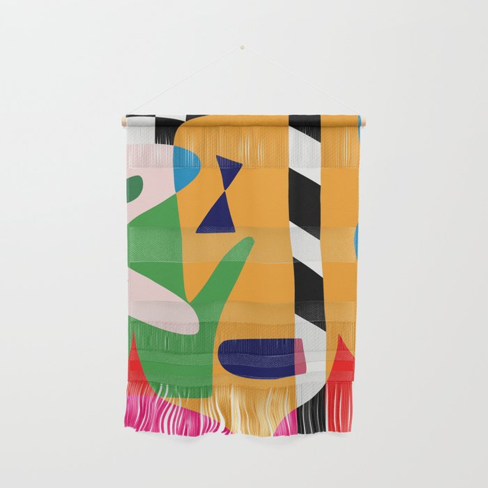 Bold and vibrant abstract shapes Wall Hanging Gallery Image 1