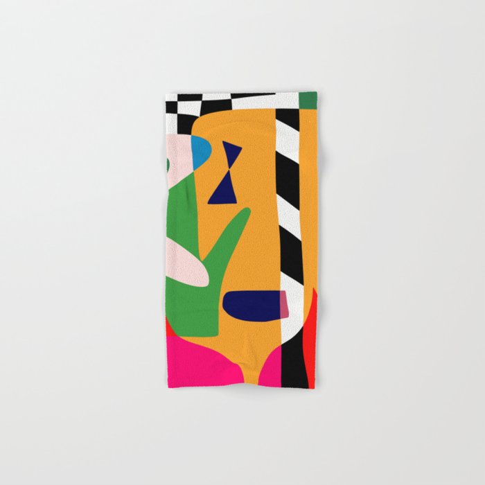 Bold and vibrant abstract shapes Bath Towel Gallery Image 1