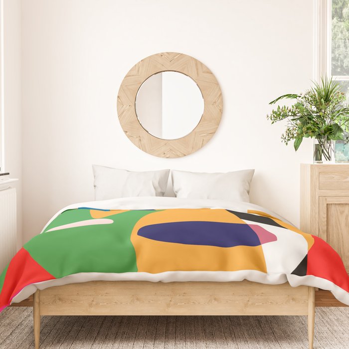 Bold and vibrant abstract shapes Duvet Cover Gallery Image 3