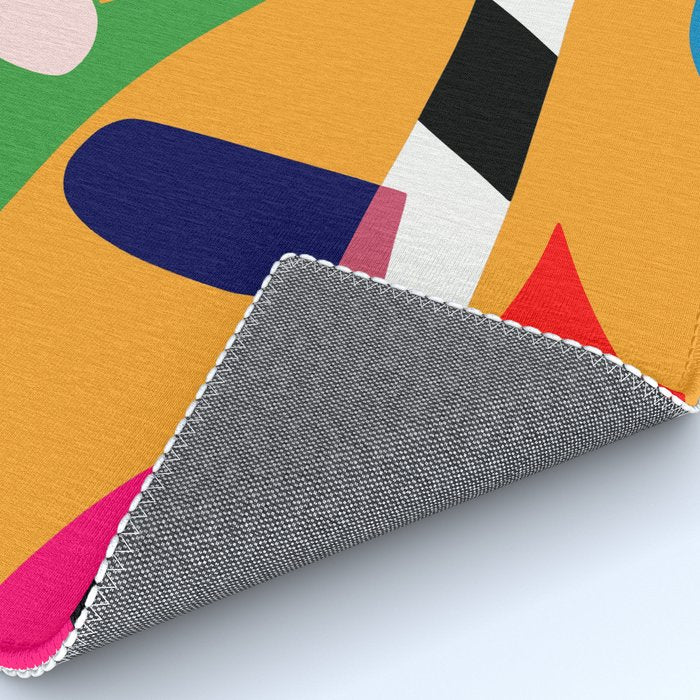 Bold and vibrant abstract shapes Rug Gallery Image 4