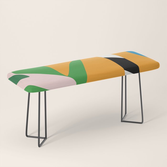 Bold and vibrant abstract shapes Bench Gallery Image 1
