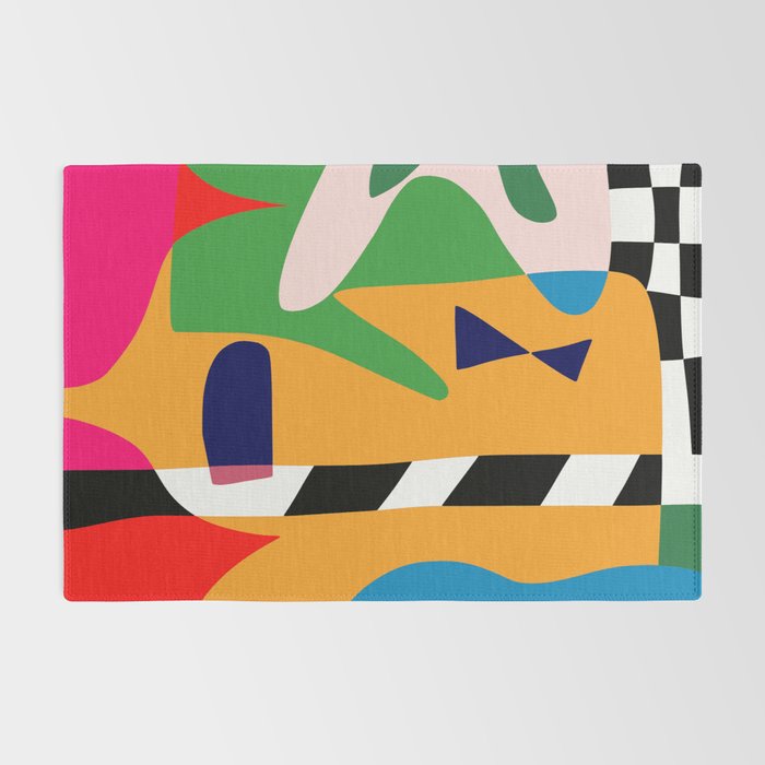 Bold and vibrant abstract shapes Rug Gallery Image 2