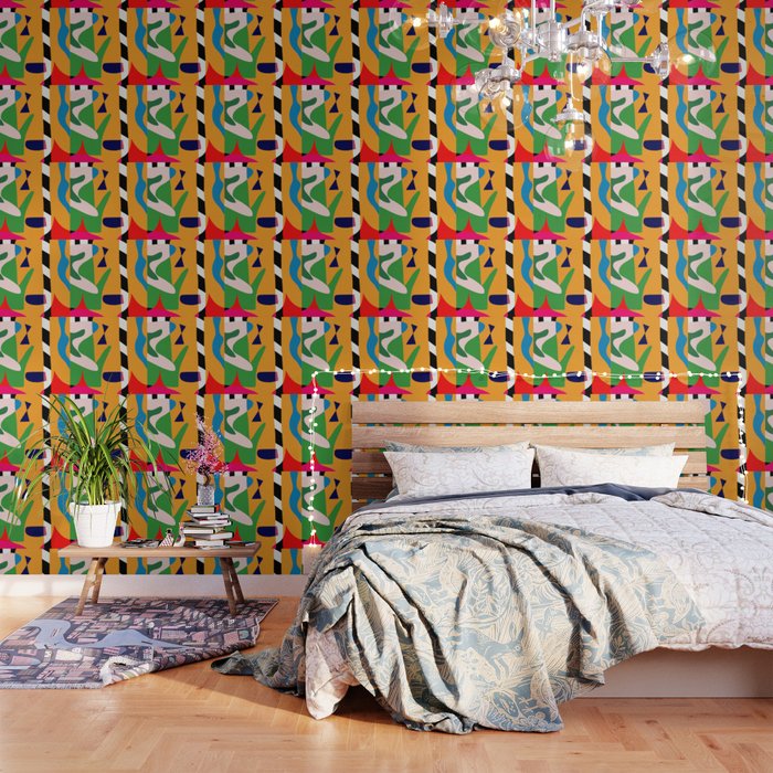 Bold and vibrant abstract shapes Wallpaper Gallery Image 3