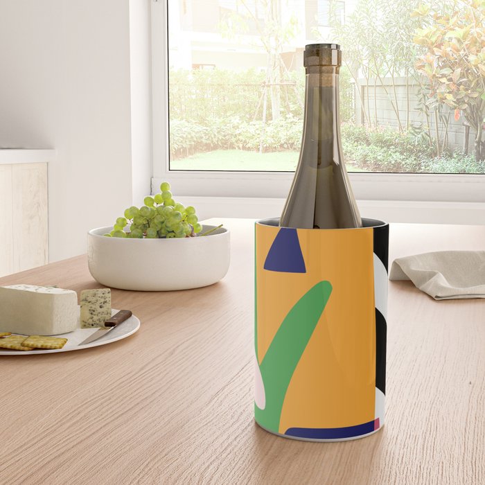 Bold and vibrant abstract shapes Wine Chiller Gallery Image 4