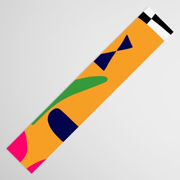 Bold and vibrant abstract shapes Table Runner Gallery Image 3